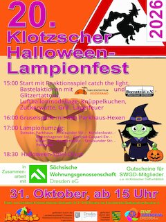 Klotzscher Halloween-Lampionfest im KJH Parkhaus